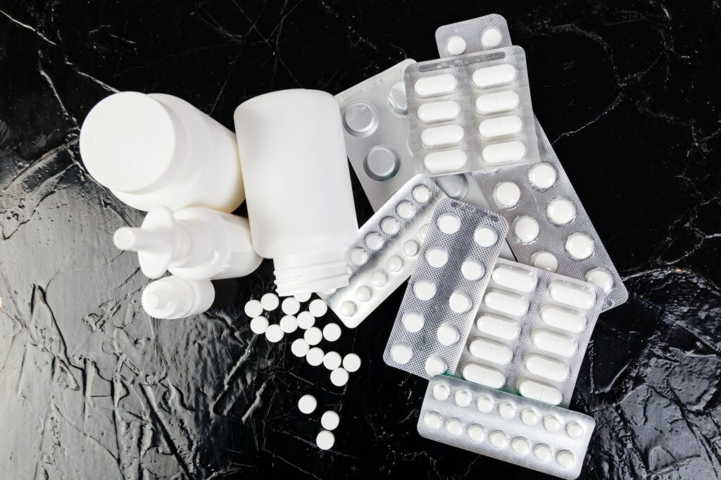 Pills. Medicine Pills in blister pack.